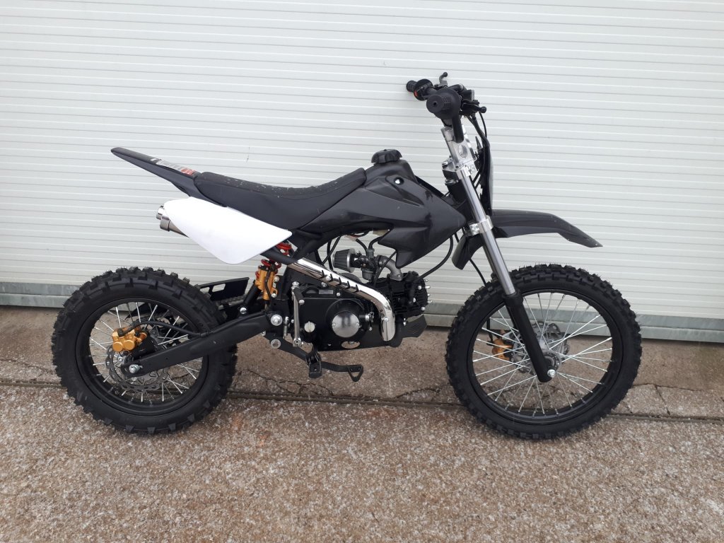 dirtbike pitbike 125ccm KXD 607  17/14 - černá