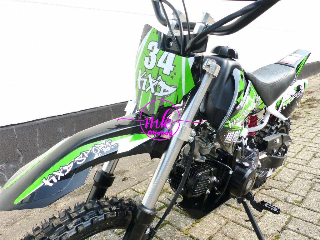 dirtbike pitbike 125ccm KXD 607  14/12 automat + el.start - zelená
