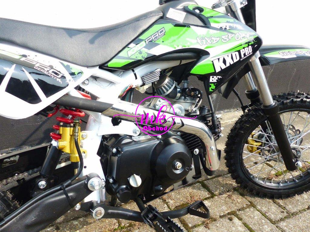 dirtbike pitbike 125ccm KXD 607  14/12 automat + el.start - zelená