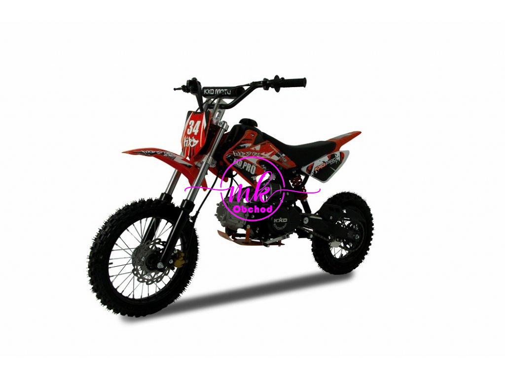 dirtbike pitbike 125ccm KXD 607  14/12 - červená