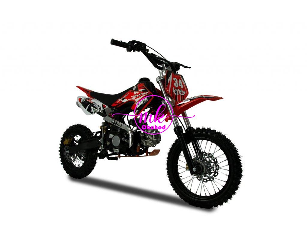 dirtbike pitbike 125ccm KXD 607  14/12 - červená