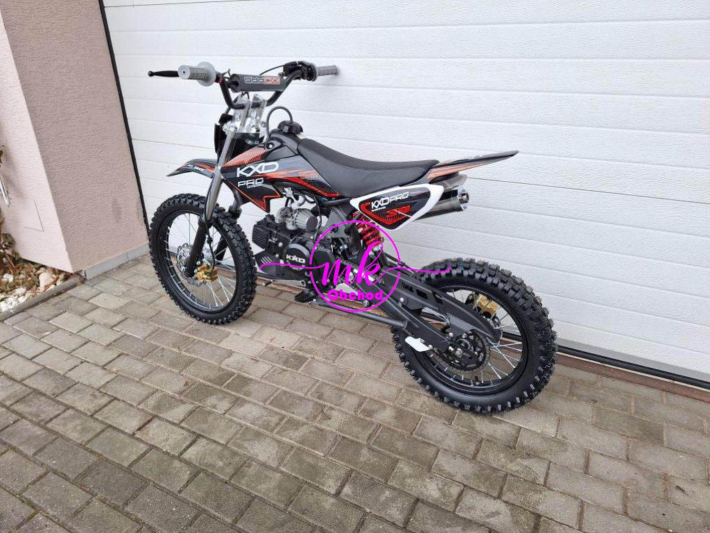 dirtbike pitbike 125ccm KXD 607  17/14 - červená