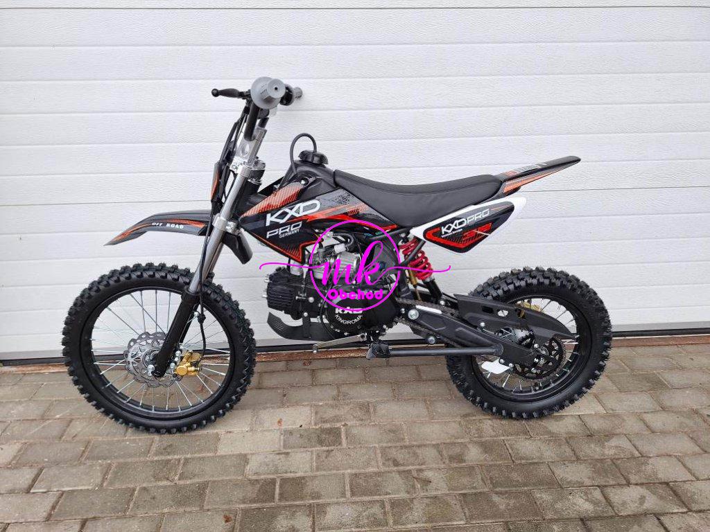 dirtbike pitbike 125ccm KXD 607  17/14 - červená