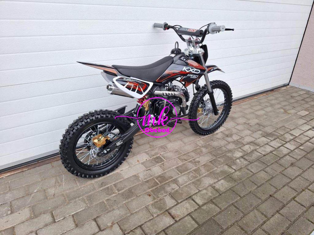 dirtbike pitbike 125ccm KXD 607  17/14 - červená