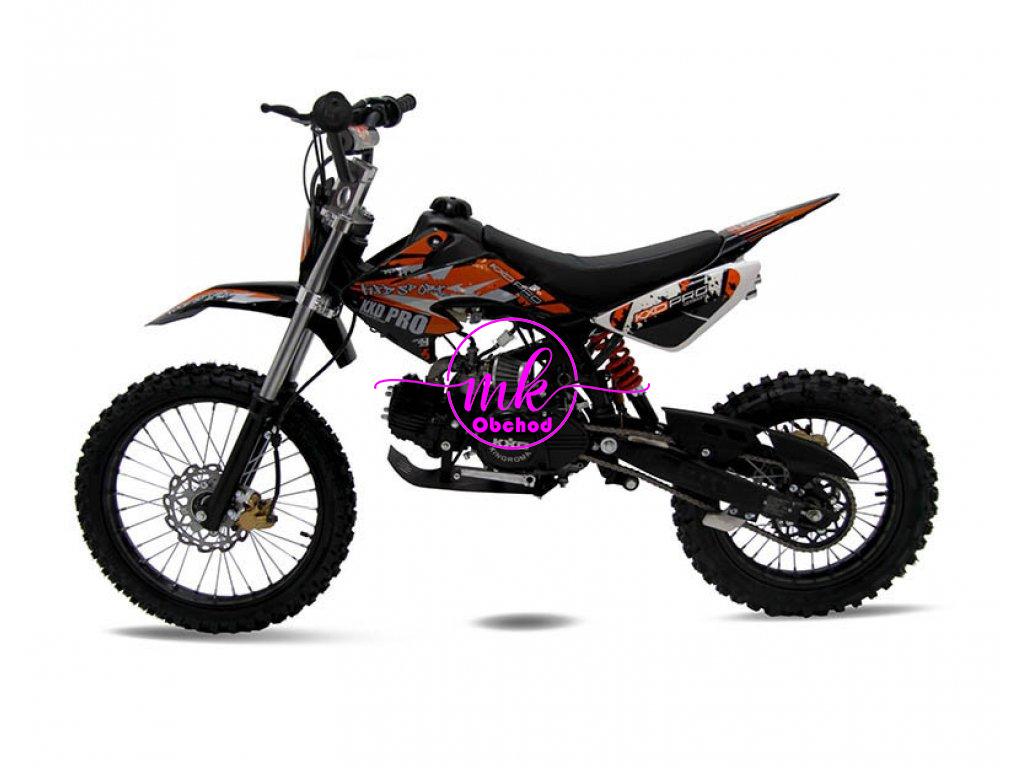 dirtbike pitbike 125ccm KXD 607  17/14 - oranžová