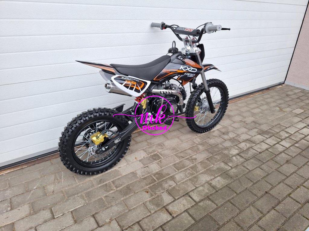 dirtbike pitbike 125ccm KXD 607  17/14 - oranžová