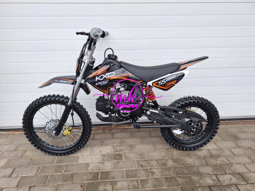 dirtbike pitbike 125ccm KXD 607  17/14 - oranžová