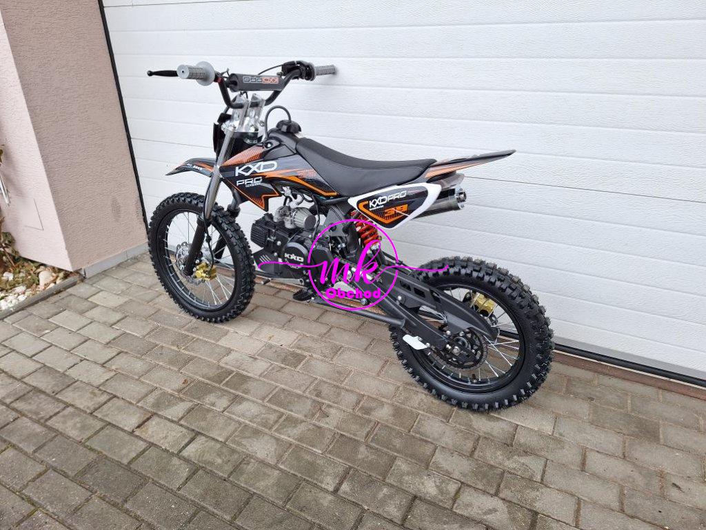 dirtbike pitbike 125ccm KXD 607  17/14 - oranžová