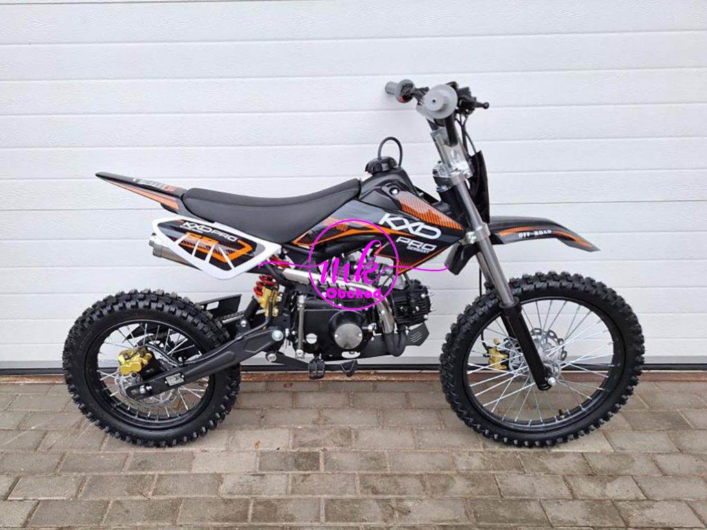 dirtbike pitbike 125ccm KXD 607  17/14 - oranžová