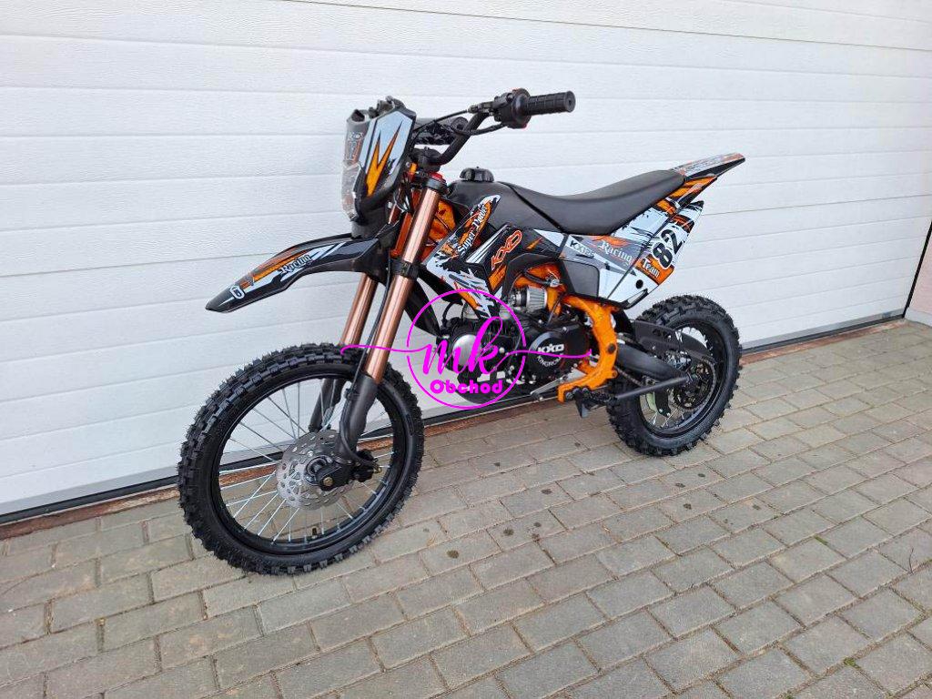 dirtbike pitbike 125ccm KXD 609  17/14 - oranžová