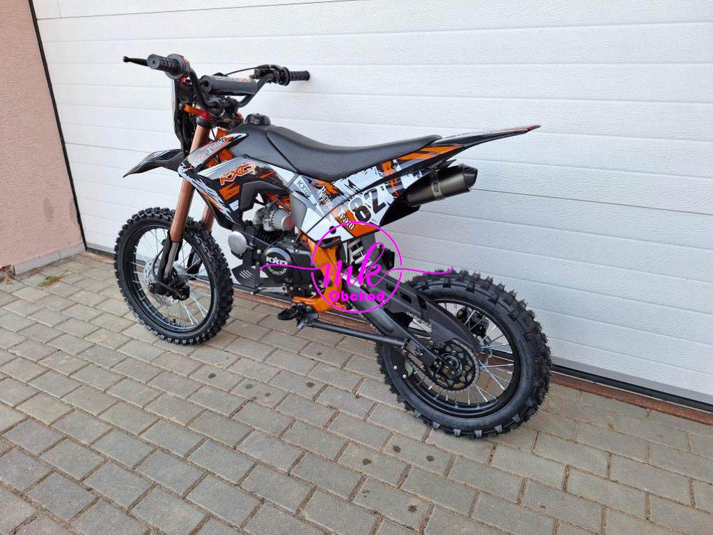 dirtbike pitbike 125ccm KXD 609  17/14 - oranžová