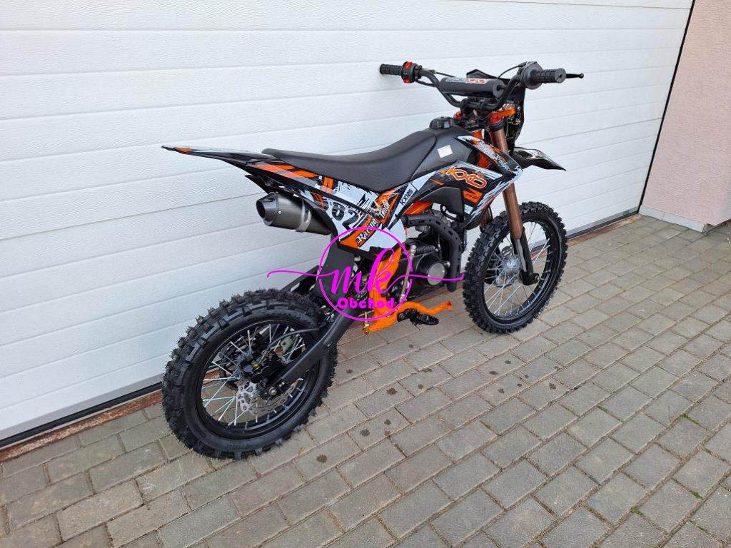 dirtbike pitbike 125ccm KXD 609  17/14 - oranžová