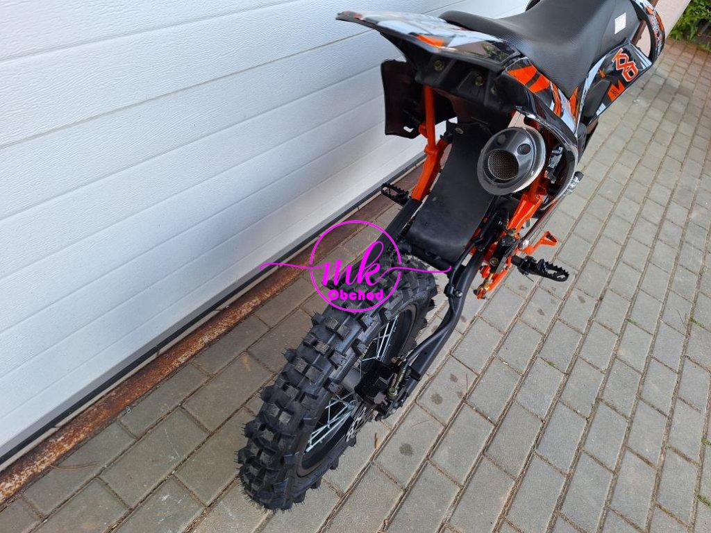 dirtbike pitbike 125ccm KXD 609  17/14 - oranžová