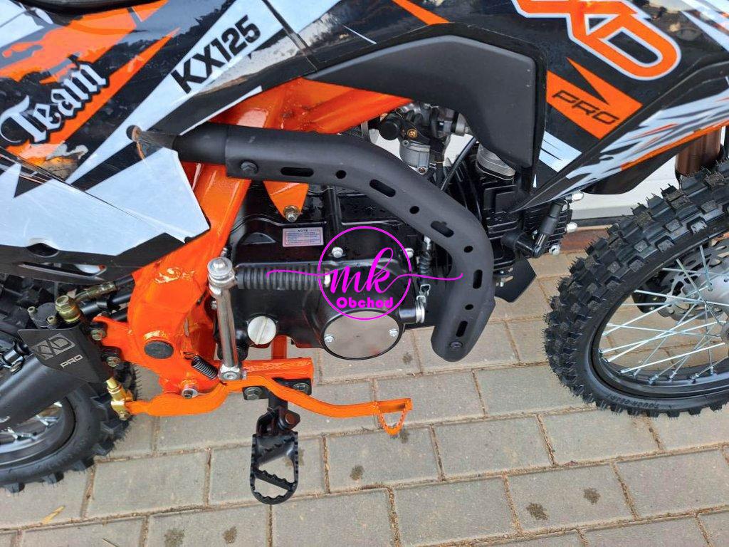 dirtbike pitbike 125ccm KXD 609  17/14 - oranžová