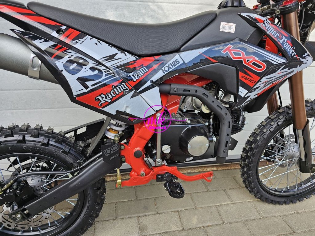 dirtbike pitbike 125ccm KXD 609  17/14 - tyrkys 