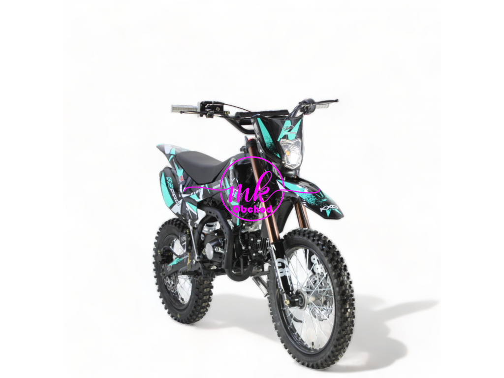 dirtbike pitbike 125ccm KXD 609  17/14 - tyrkys 