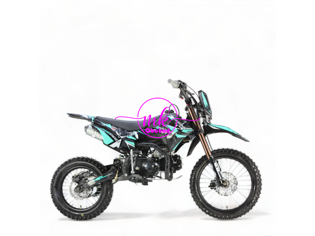 dirtbike pitbike 125ccm KXD 609  17/14 - tyrkys 