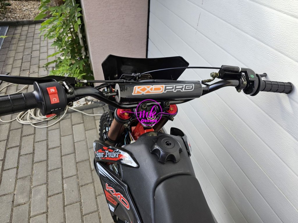 dirtbike pitbike 125ccm KXD 609  17/14 - tyrkys (el. start)