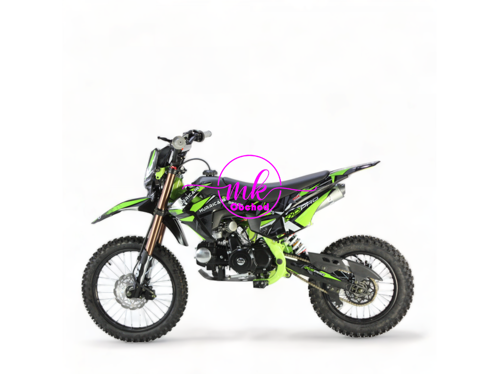 dirtbike pitbike 125ccm KXD 609  17/14 - zelená 