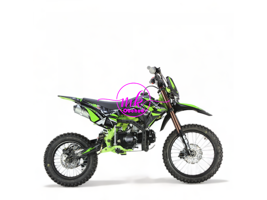 dirtbike pitbike 125ccm KXD 609  17/14 - zelená 