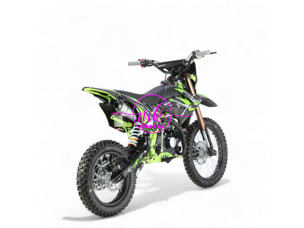 dirtbike pitbike 125ccm KXD 609  17/14 - zelená (el. start)