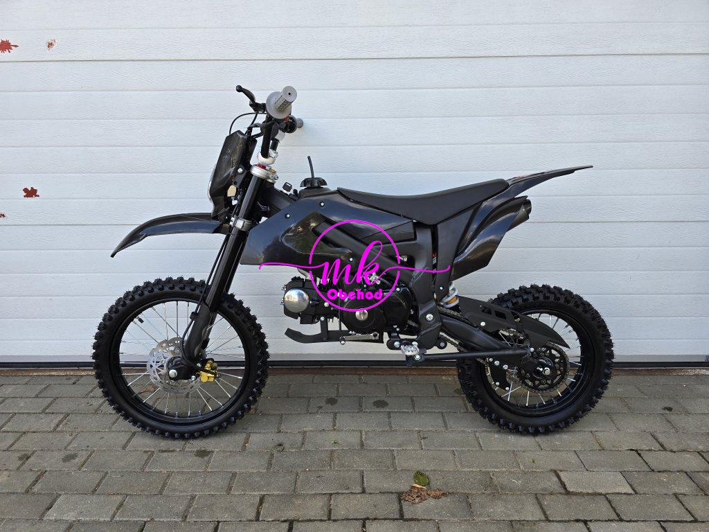 dirtbike pitbike 125ccm KXD 612  17/14 - černý (el. start)