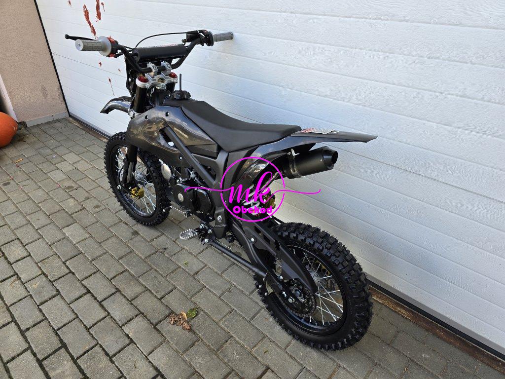 dirtbike pitbike 125ccm KXD 612  17/14 - černý (el. start)