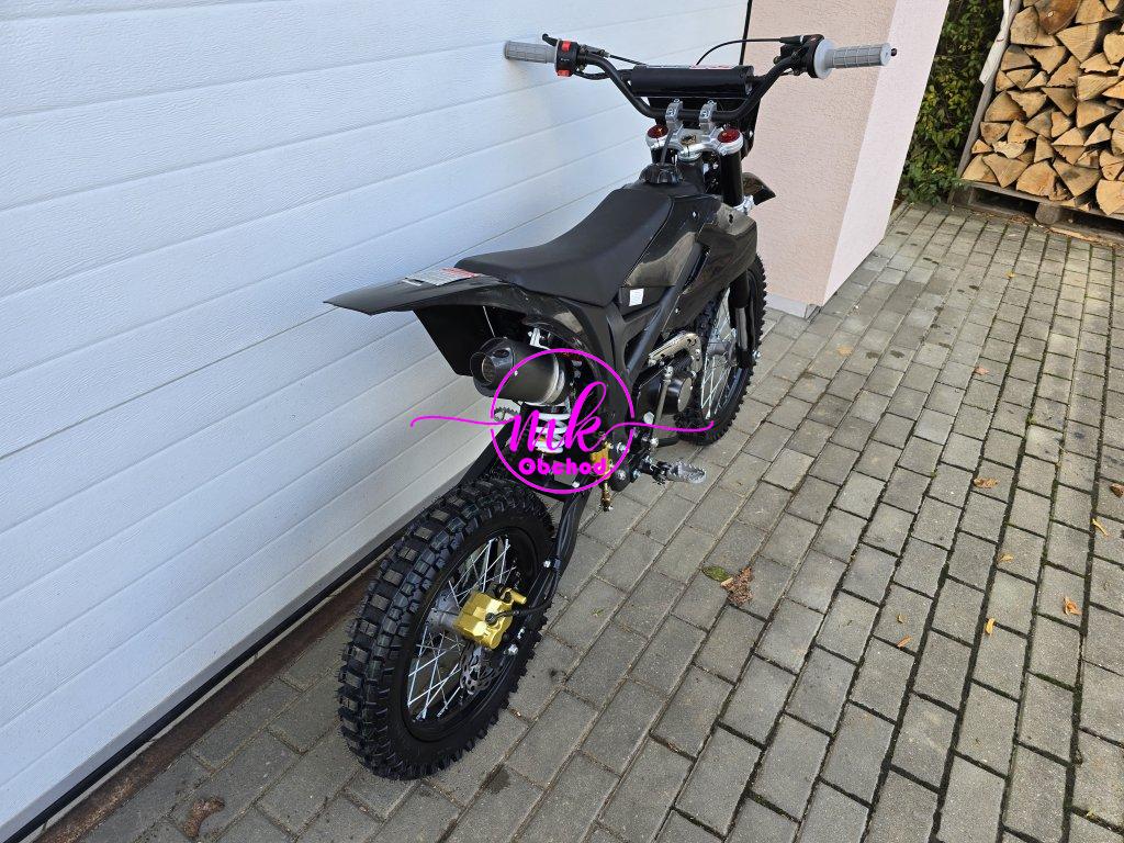 dirtbike pitbike 125ccm KXD 612  17/14 - černý (el. start)