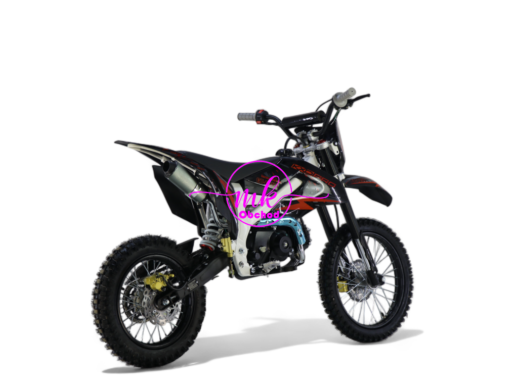 dirtbike pitbike 125ccm KXD 612  17/14 - oranžová (el. start)