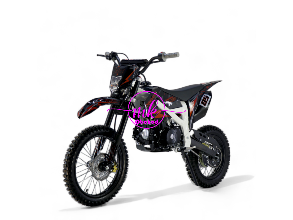dirtbike pitbike 125ccm KXD 612  17/14 - oranžová (el. start)