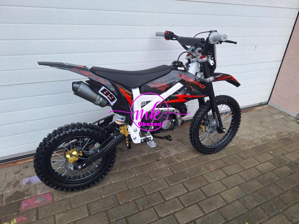 dirtbike pitbike 125ccm KXD 612  17/14 - oranžová (el. start)