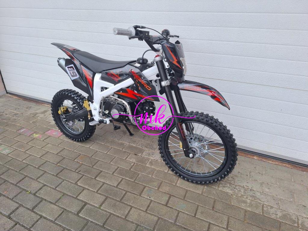 dirtbike pitbike 125ccm KXD 612  17/14 - oranžová (el. start)