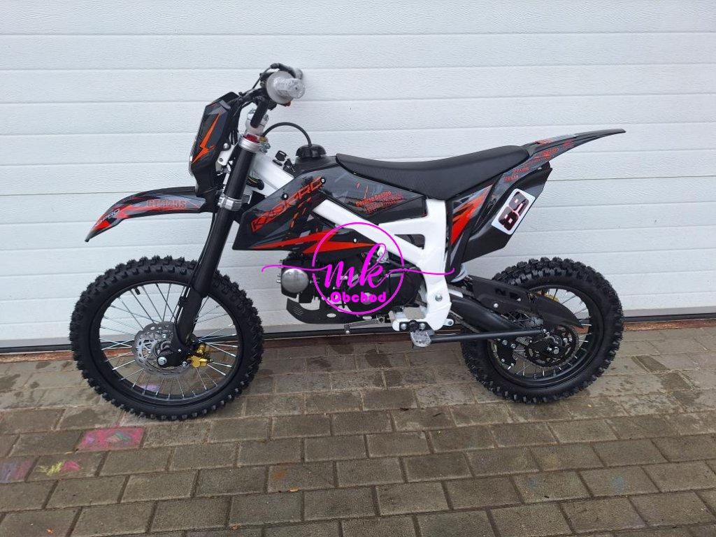 dirtbike pitbike 125ccm KXD 612  17/14 - oranžová (el. start)