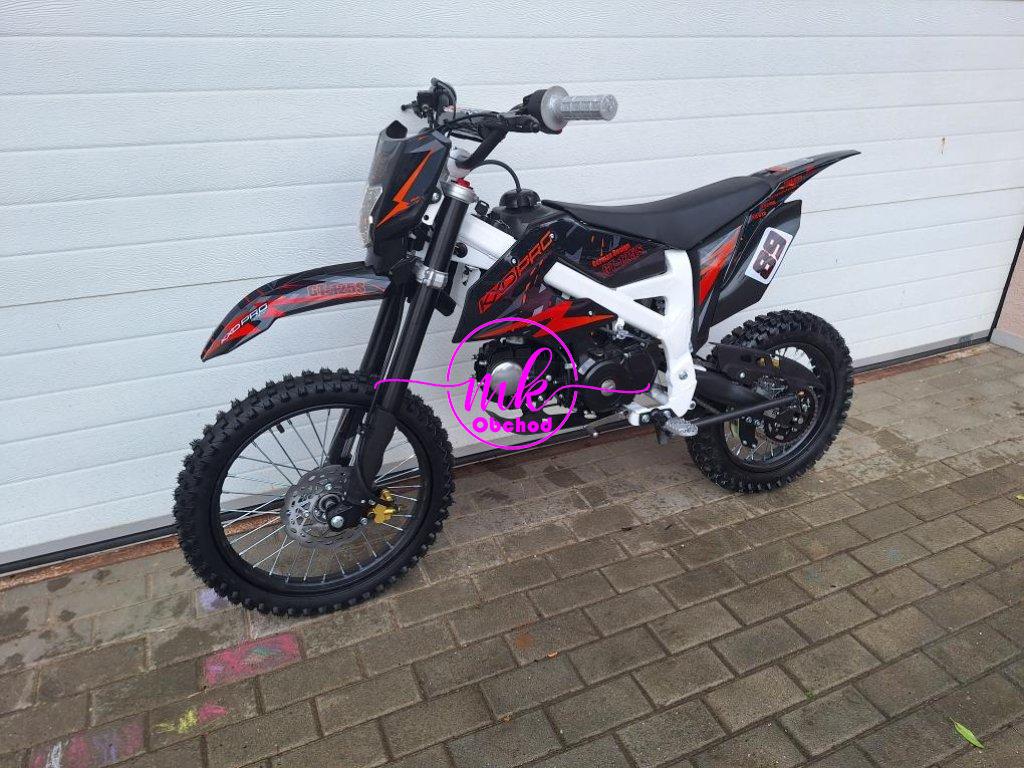 dirtbike pitbike 125ccm KXD 612  17/14 - oranžová (el. start)