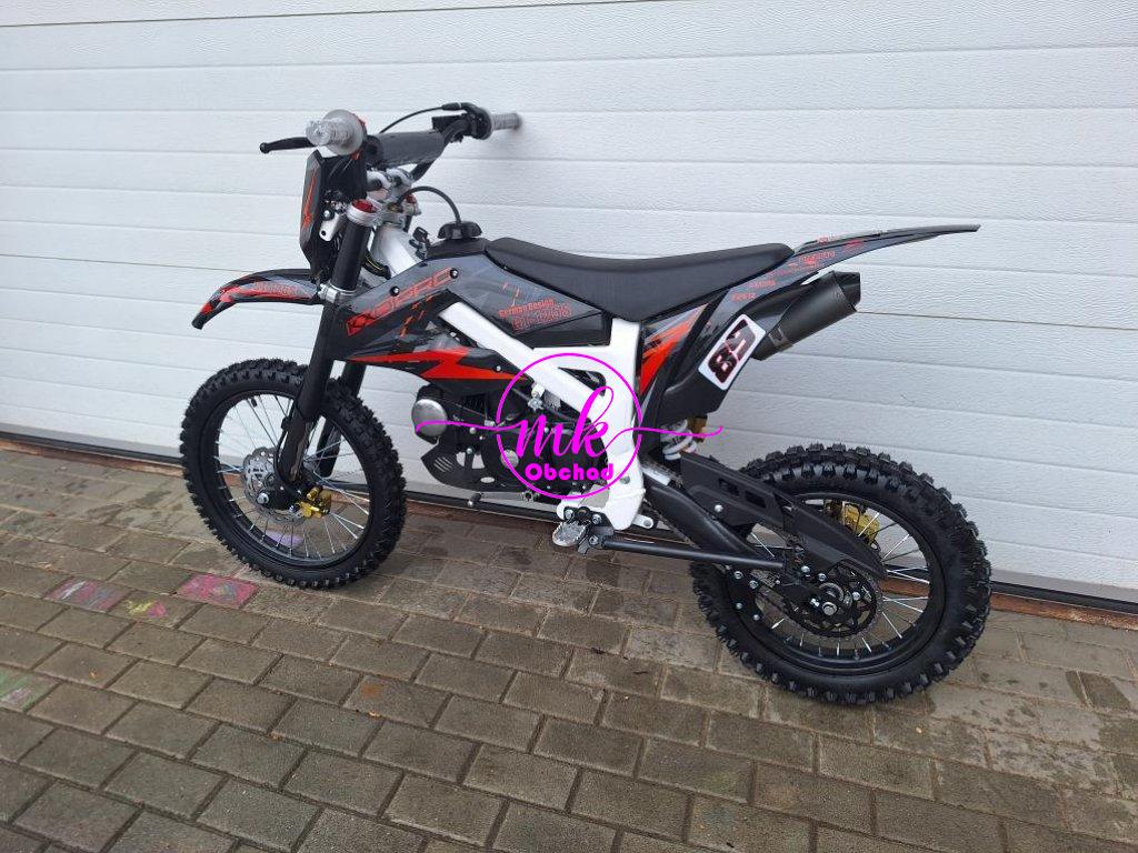 dirtbike pitbike 125ccm KXD 612  17/14 - oranžová (el. start)