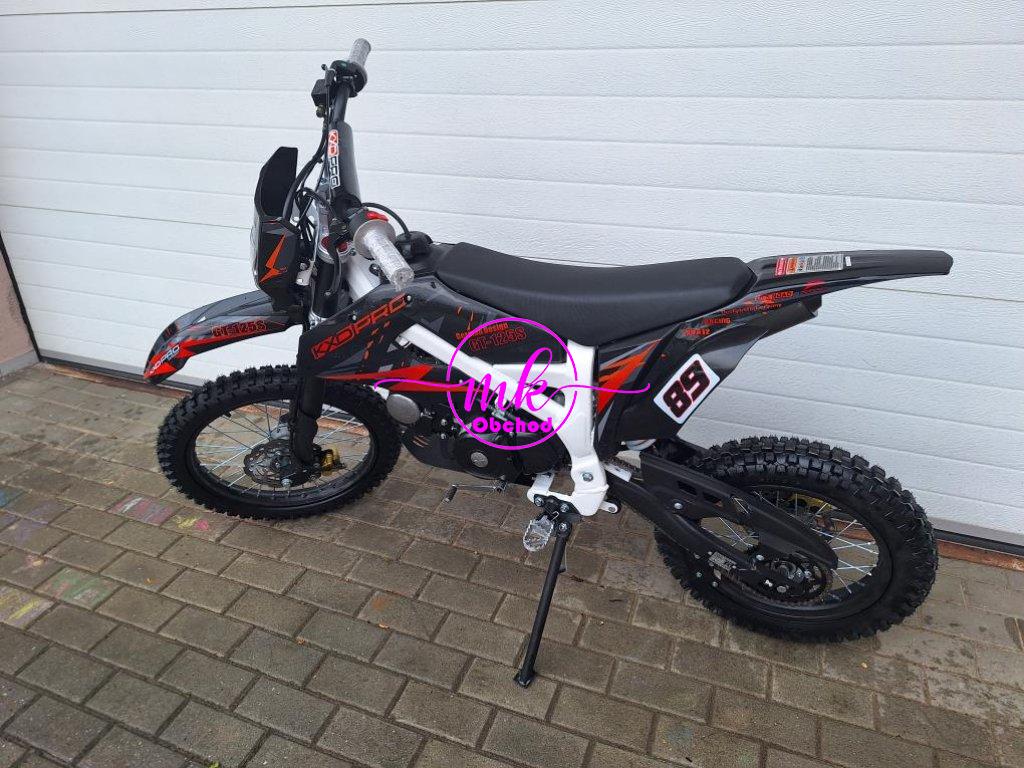 dirtbike pitbike 125ccm KXD 612  17/14 - oranžová (el. start)