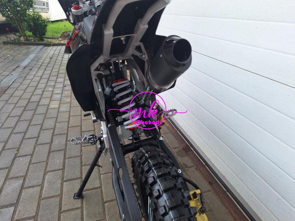 dirtbike pitbike 125ccm KXD 612  17/14 - oranžová (el. start)