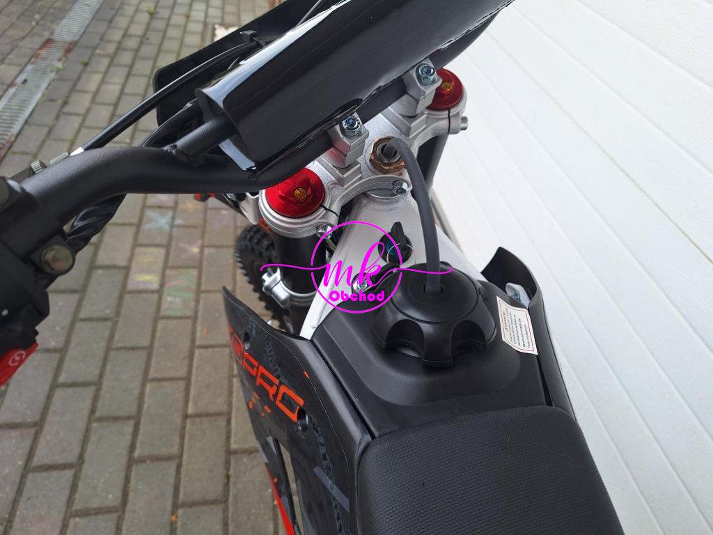 dirtbike pitbike 125ccm KXD 612  17/14 - oranžová (el. start)