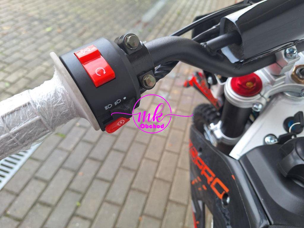 dirtbike pitbike 125ccm KXD 612  17/14 - oranžová (el. start)