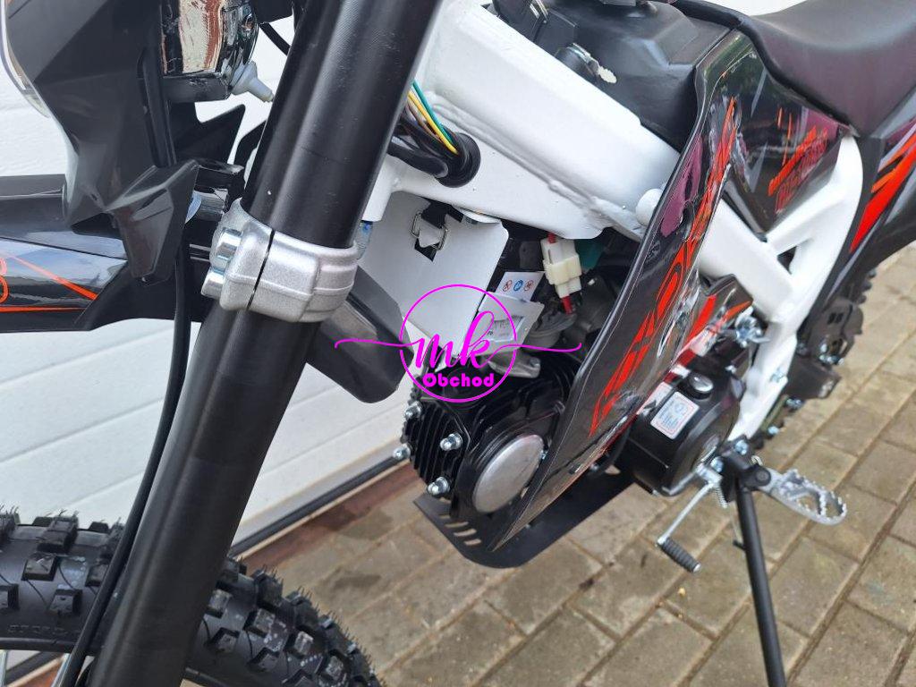 dirtbike pitbike 125ccm KXD 612  17/14 - oranžová (el. start)