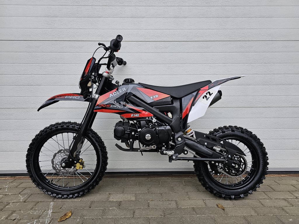 dirtbike pitbike 140 ccm KXD 612 - červená (el.start)