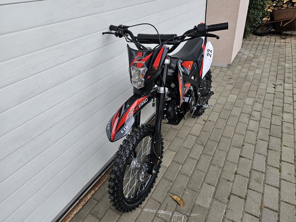 dirtbike pitbike 140 ccm KXD 612 - červená (el.start)