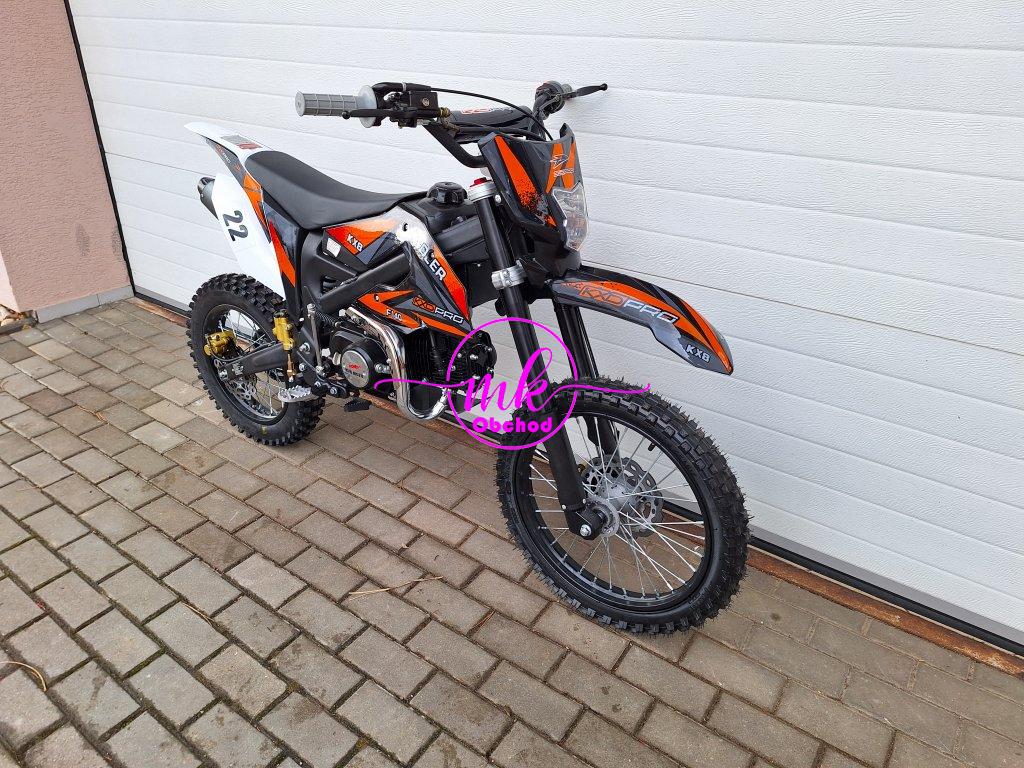 dirtbike pitbike 140 ccm KXD 612 - oranžová (el.start)