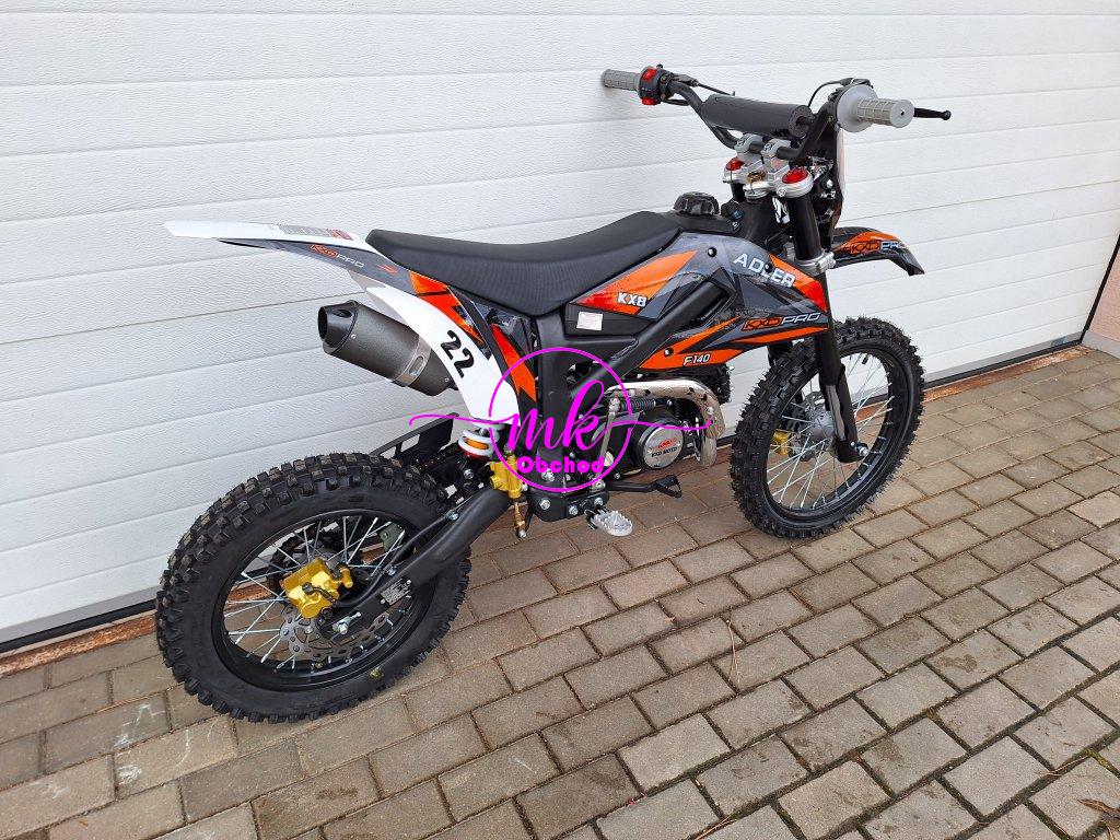 dirtbike pitbike 140 ccm KXD 612 - oranžová (el.start)