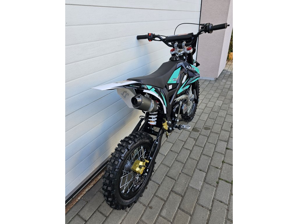 dirtbike pitbike 140 ccm KXD 612 - tyrkys (el.start)