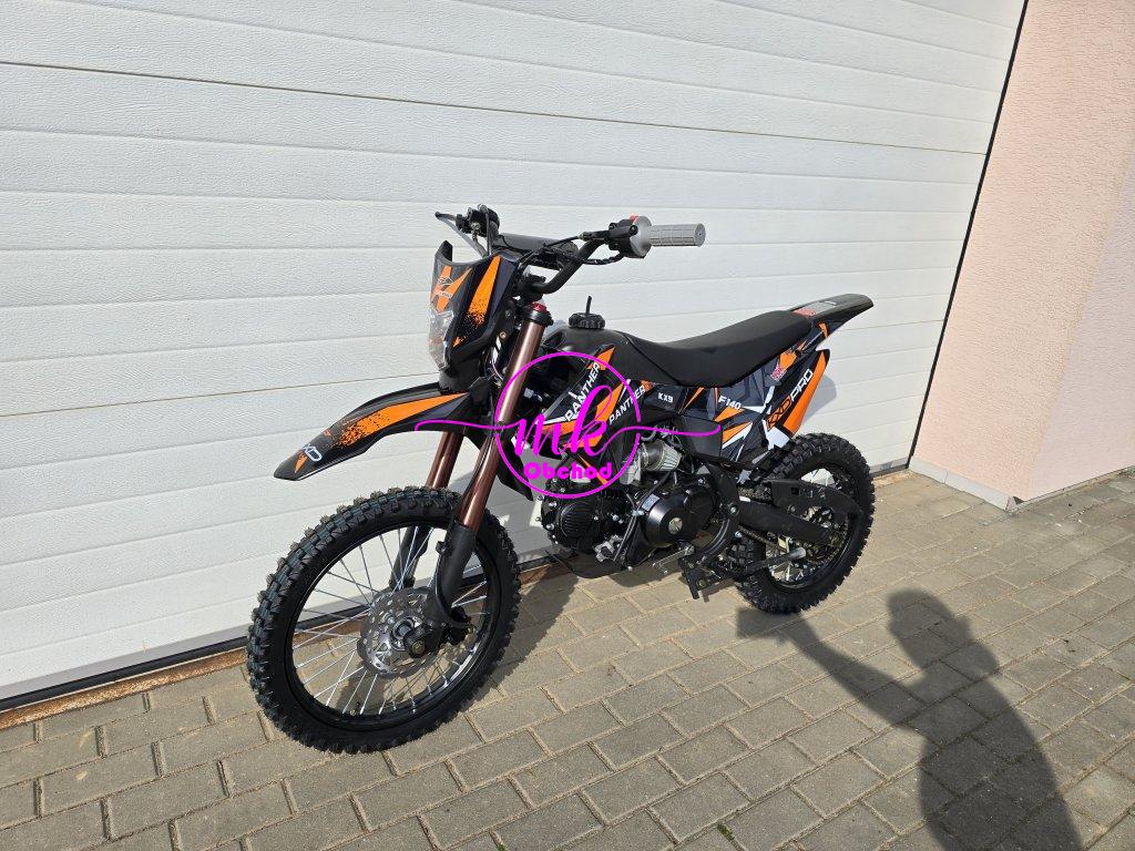 dirtbike pitbike 140ccm KXD 609  17/14 - oranžová (el. start)