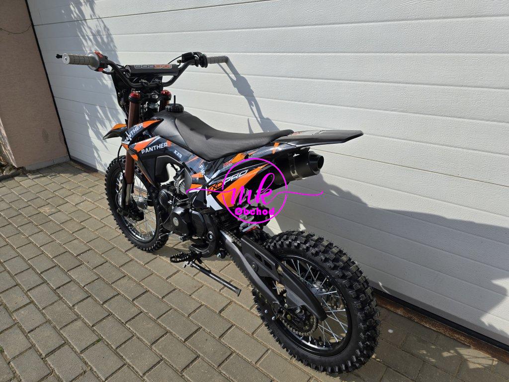 dirtbike pitbike 140ccm KXD 609  17/14 - oranžová (el. start)