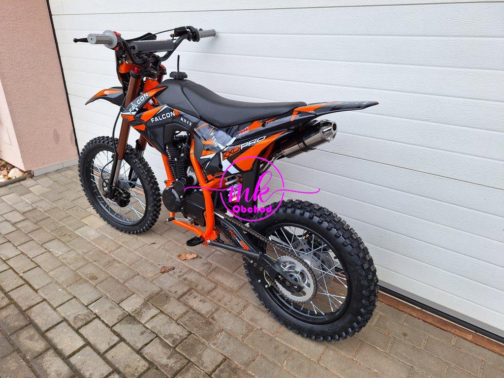 dirtbike pitbike 150 ccm KXD 613 19/16 4T - oranžová (el.start)