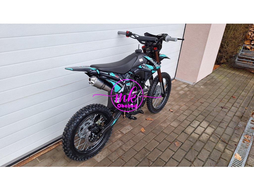 dirtbike pitbike 150 ccm KXD 613 19/16 4T - tyrkys (el.start)