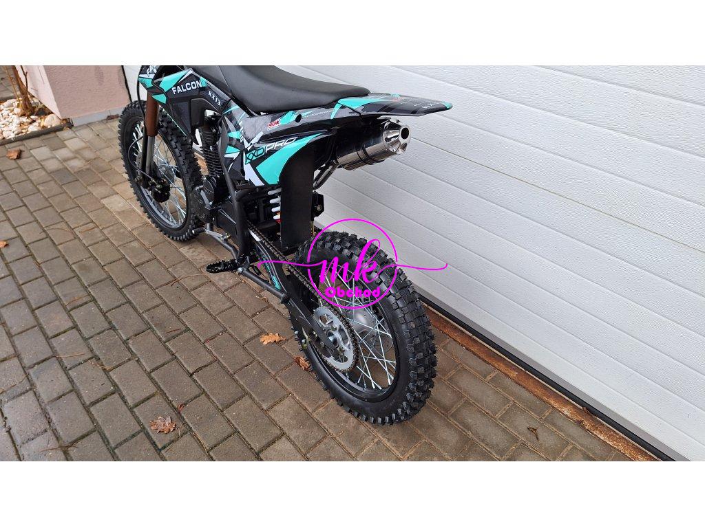 dirtbike pitbike 150 ccm KXD 613 19/16 4T - tyrkys (el.start)